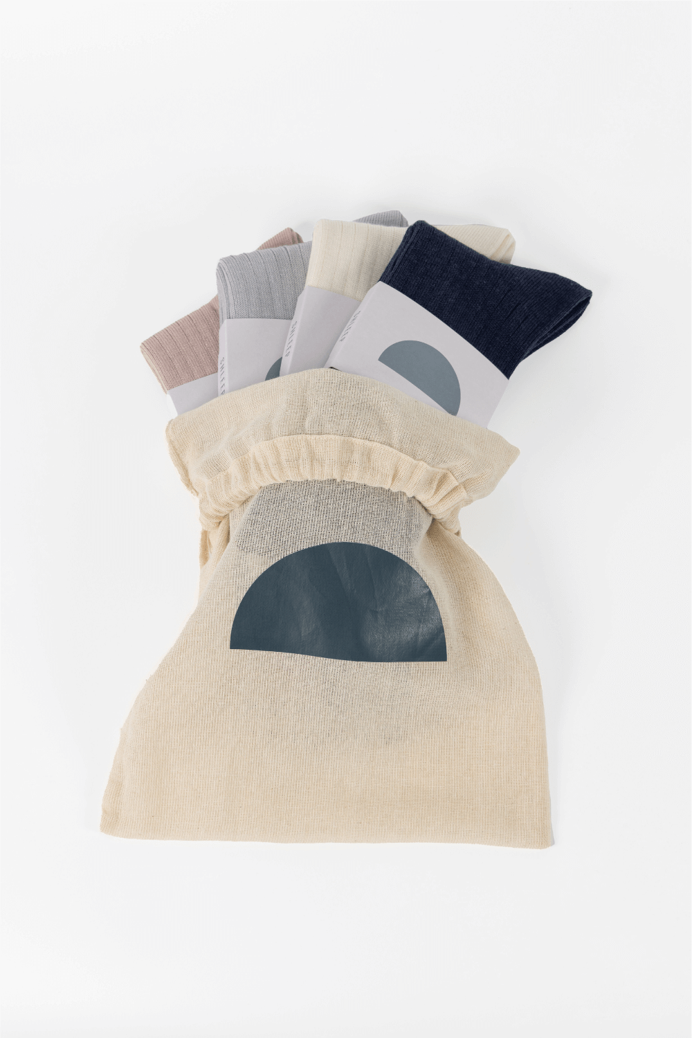 Merino Silk Knit Sock Bundle (Short) - 4 Pairs - In Branded Drawstring Bag (Women) - Shleep.co
