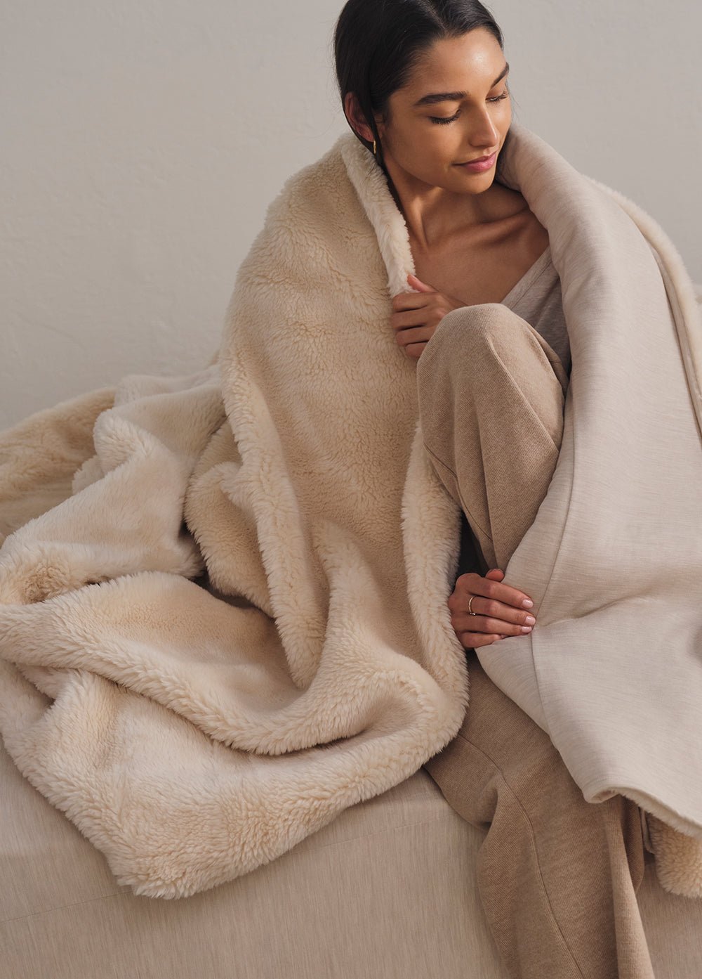 Merino Knit Fleece Calming Blanket - Shleep.co