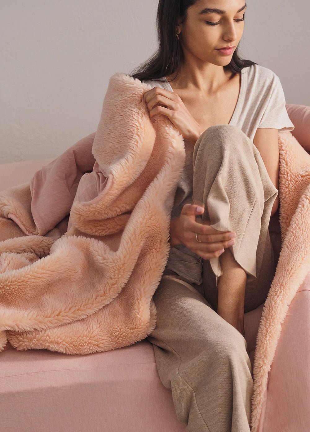 Merino Knit Fleece Calming Blanket - Shleep.co