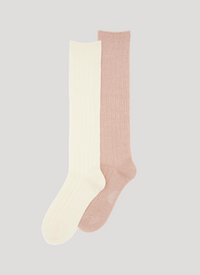Merino Silk Knit Long Sock Bundle In Branded Box - 2 Pairs