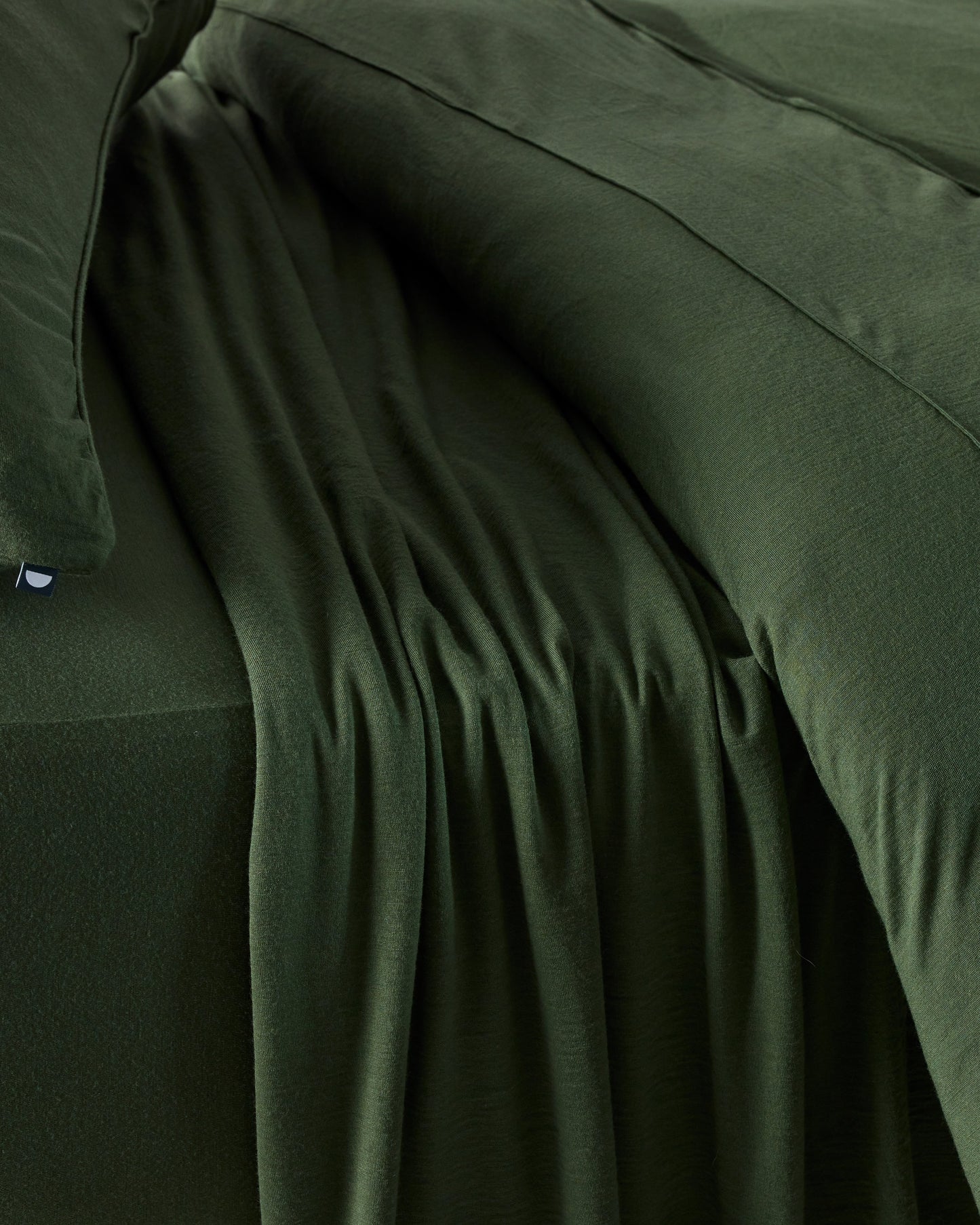 Luxury Merino Jersey Duvet Cover Merino Jersey | 70% fine Australian merino wool (17.5 micron) 30% Bamboo / King - W108 x L108"	W275 x L275cm / Olive Grove