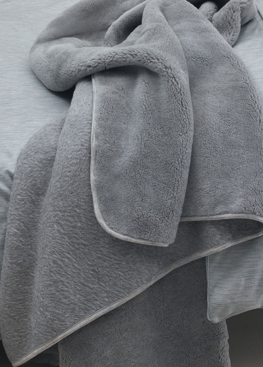 Merino Knit Fleece Reversible Throw - Shleep.co